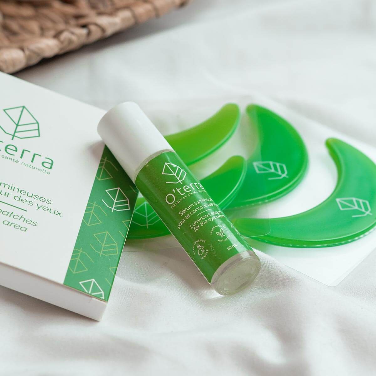 O'terra Luminous patches & serum for the eye area 2 items