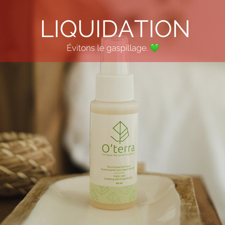 O'terra Brume assainissante pour les tissus 60ml